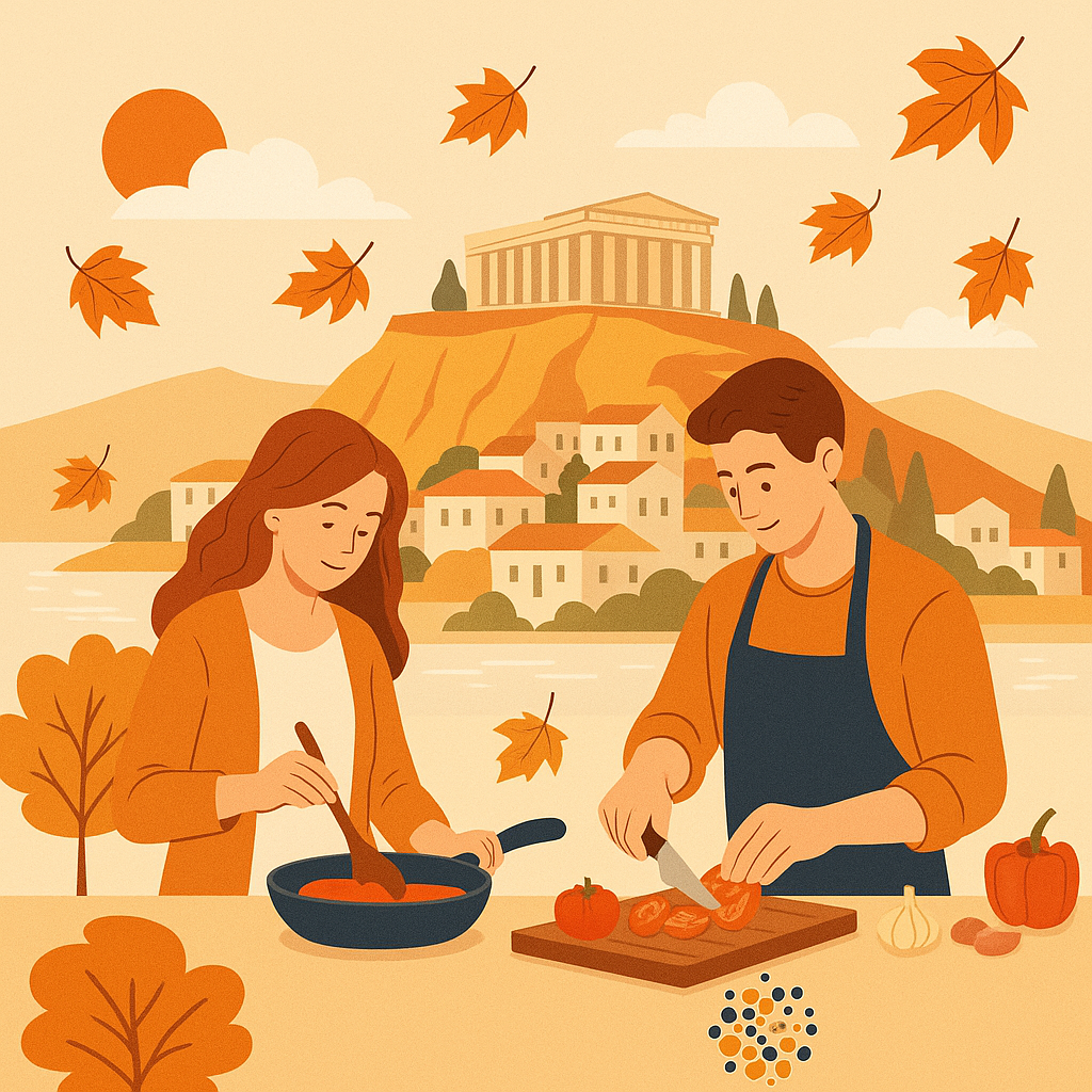 autumn in Greece with cultural activities.