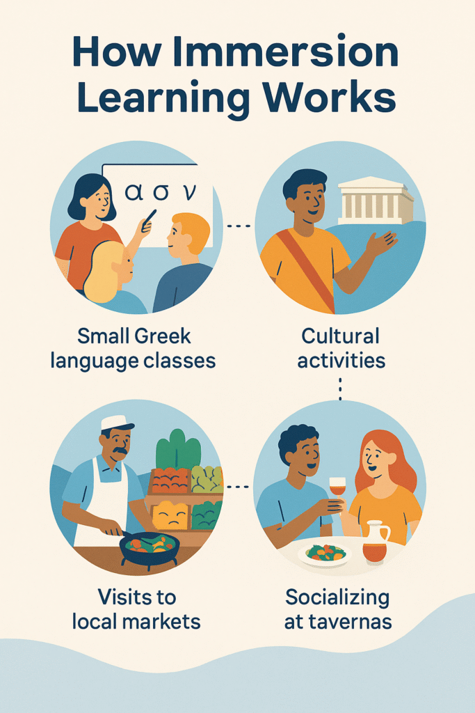 cultural activities and greek lessons