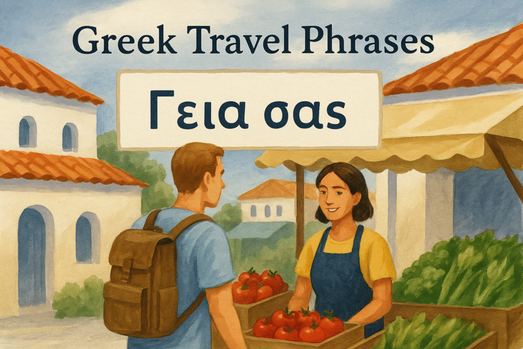 Greek phrases for necessary travellers.