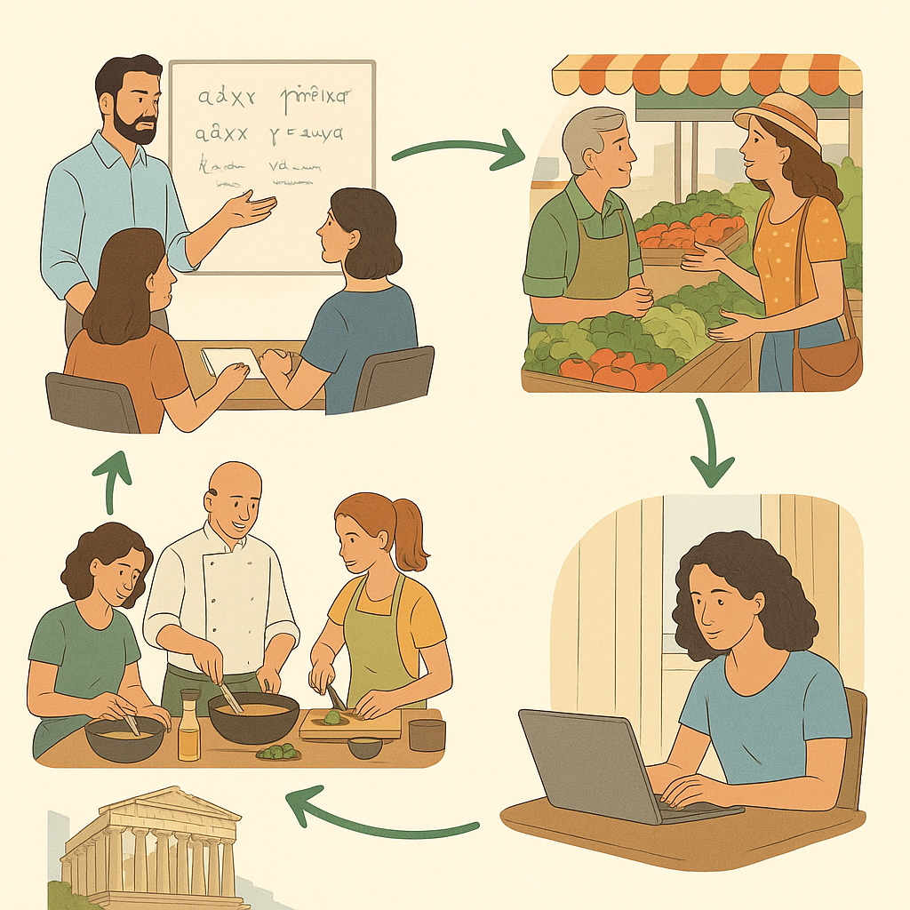 how to order in greek - cultural activities and greek lessons.